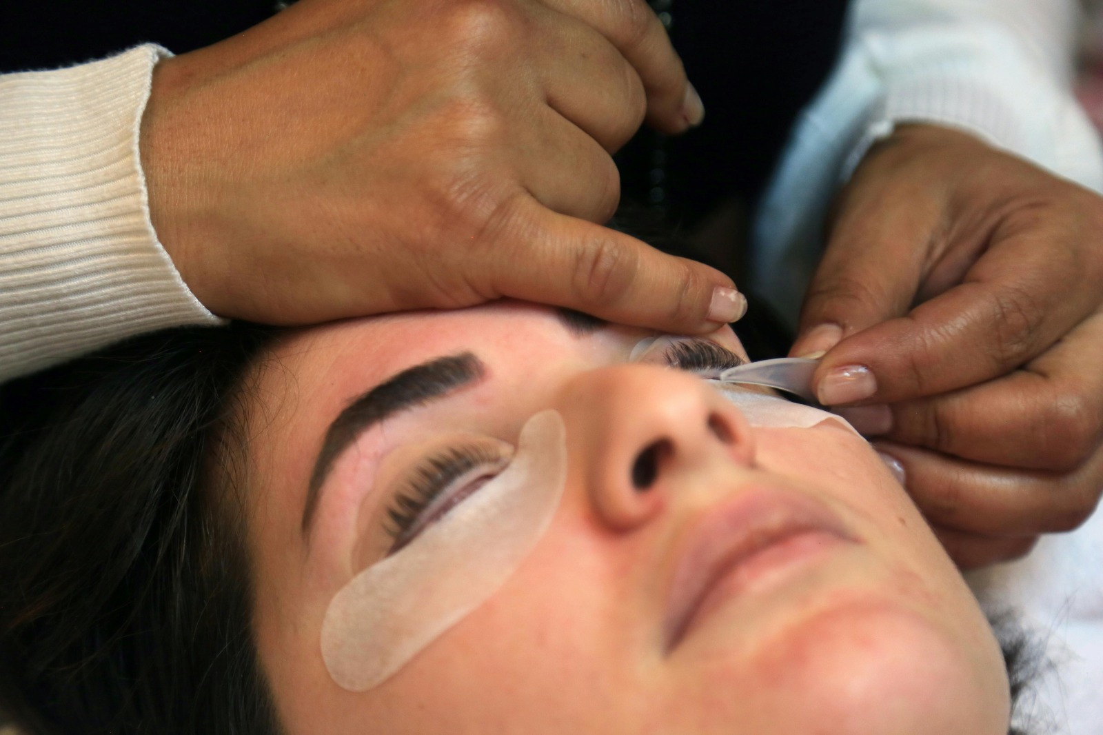 Wimpern färben 
